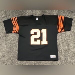 Cincinnati Bengals Logo 7 Football Jersey XL Black USA Vintage James Brooks